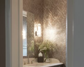 136-11 VANITY Wood : Maple; Paint Color ; Urbane Bronze; Door Style : Hanover; Face Frame : Square Inset