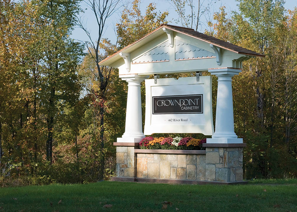 Crown Point address sign