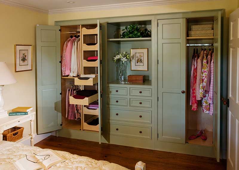 Custom handcrafted closet cabinetry by Crown Point Cabinetry