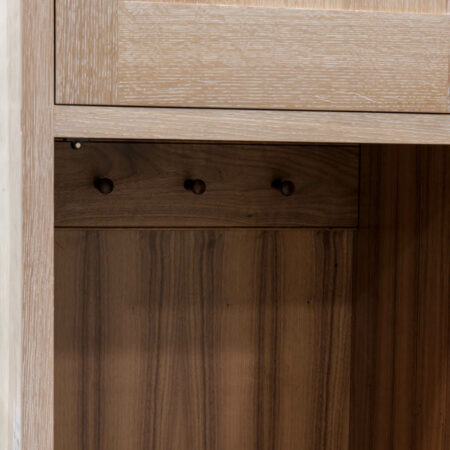 Tall Cabinet With Peg Rack - Peg Rack Detail