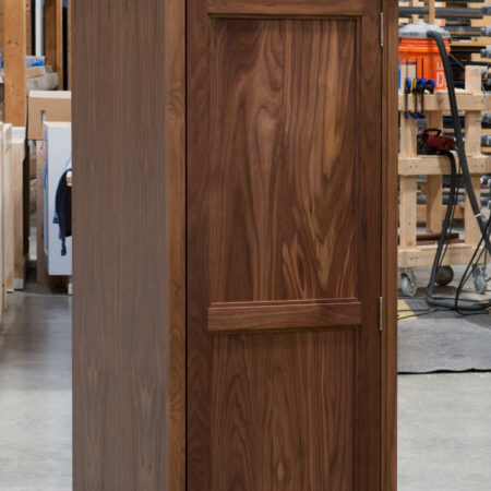 Tall Cabinet With No Mid Rail - Top Door Open