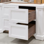 Island Cabinet - Right Bank of Drawers Open