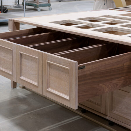 Island Configuration - Top Drawer Bank Open