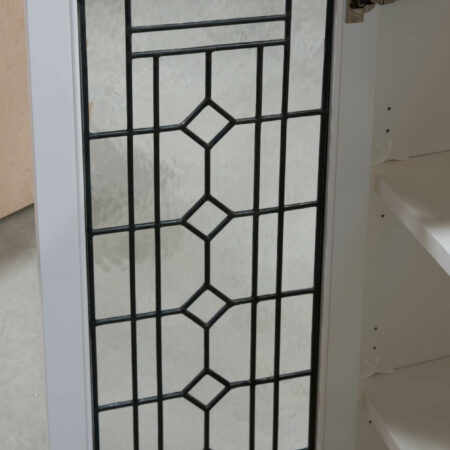 Wall Cabinet with Leaded Glass Doors - Back of Door