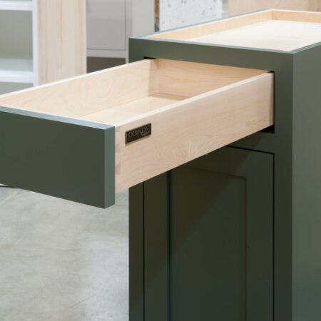 Base Cabinet with Tray Drawer - Drawer Open
