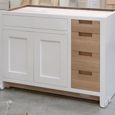 Base Cabinet With Drawer Fronts as Pullout Door - Right Side