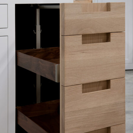 Base Cabinet With Drawer Fronts as Pullout Door - Pullout Door Detail