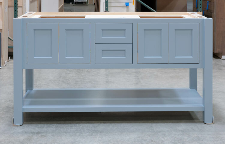 Four Post Sink Cabinet for Two Sinks