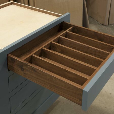 Four Drawer Base with Utensil Divider - Top Drawer Open 2