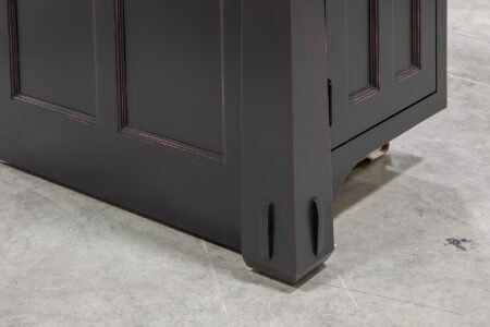 Base Cabinet with Corner Post and Slide Out Shelf - Detail View
