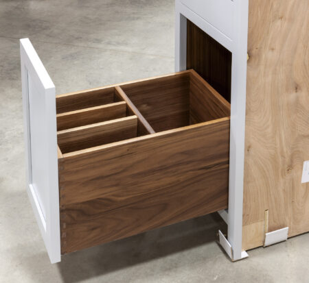 Base Cabinet with Deep Drawer and Adjustable Partitions - Deep Drawer Open
