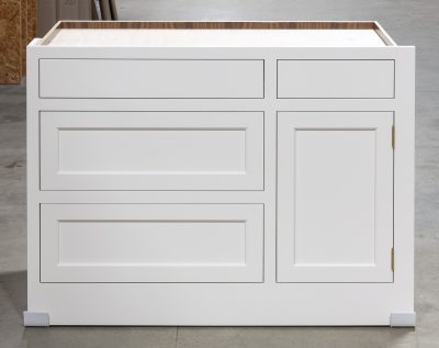 Four Drawer Base with Utensil Divider and Wave Knife Block