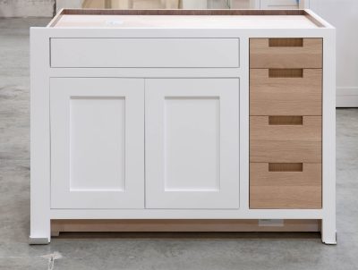 Base Cabinet With Drawer Fronts as Pullout Door