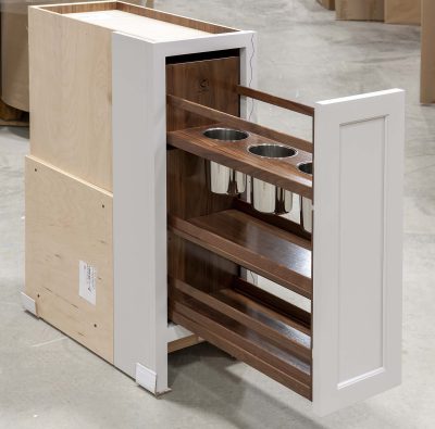 Base Cabinet with Pullout Canister Organizer